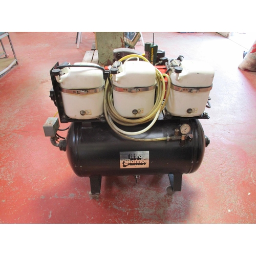 108 - A Bambi three cylinder silenced air compressor