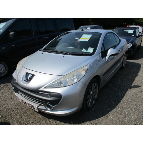 7 - A 2007 Peugeot 207 GT 1.6 coupe convertible J64336 (petrol/manual), odometer reading 61,512 miles - ... 