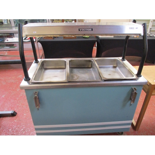 265 - A Victor commercial bain marie and hot cupboard