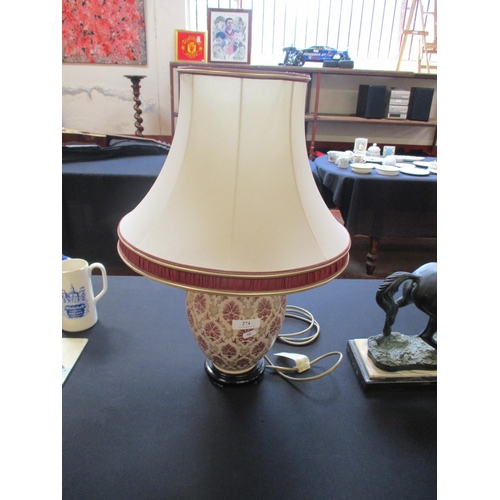 274 - A ceramic table lamp