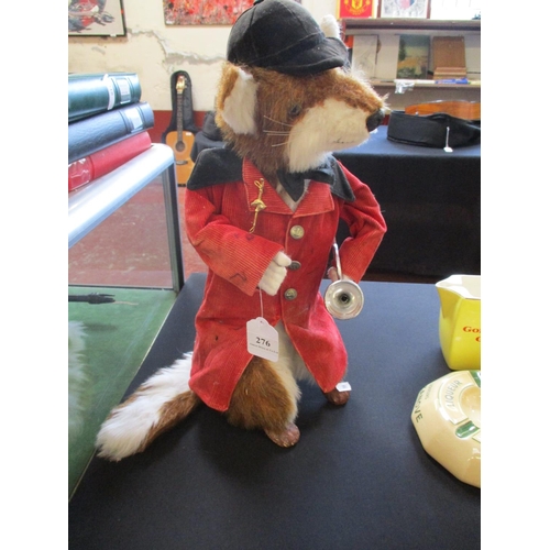 276 - An anthropomorphic model of a fox dressed as a huntsman