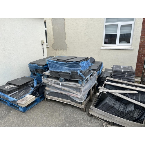 74 - Nine pallets of roof slates (various sizes)