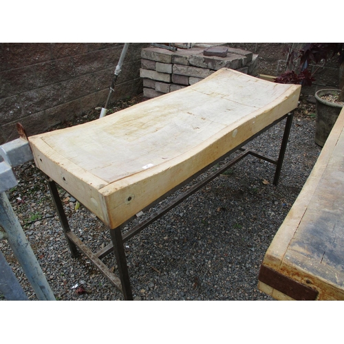 47 - A butcher's block and stand  - Liquidator sale
approx size: 153 x 61 x 81cm