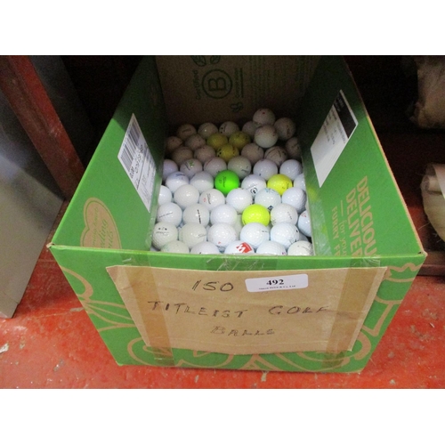 492 - One hundred and fifty Titelist golf balls