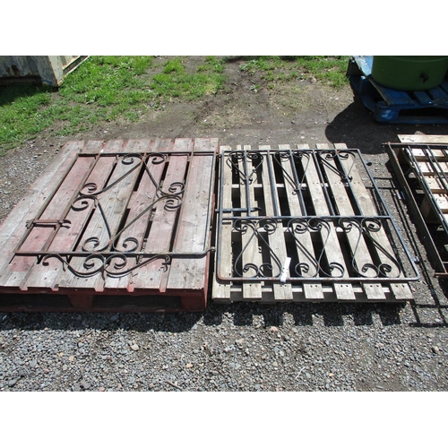 30 - Two wrought iron gates