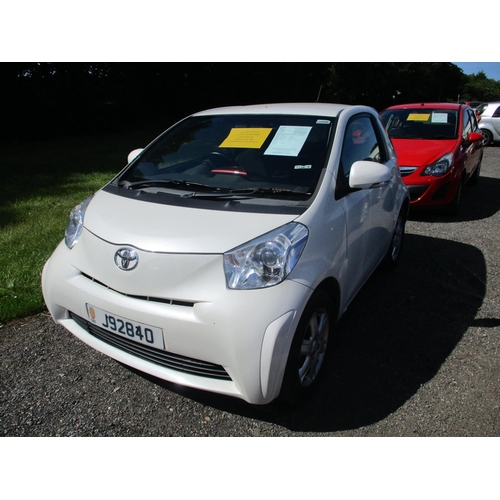 2 - A 2012 Toyota iQ 1.0M three door hatchback J92840 (petrol/manual), odometer reading 42,894 miles - o... 