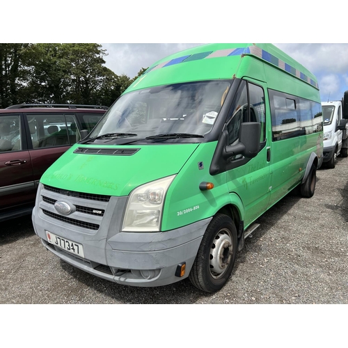 18 - A 2006 Ford Transit T430 2.4 TDCi sixteen seat minibus with rear wheelchair lift J77347 (diesel/manu... 