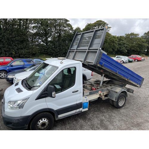 19 - A 2016 Ford Transit T350 2.2 TDCi tipper J61731 (diesel/manual), odometer reading 64,382 miles