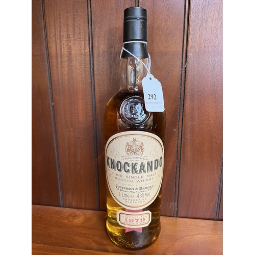 292 - A 1L bottle of 1979 Justerini & Brookes Knockando Pure Single Malt Scotch Whisky