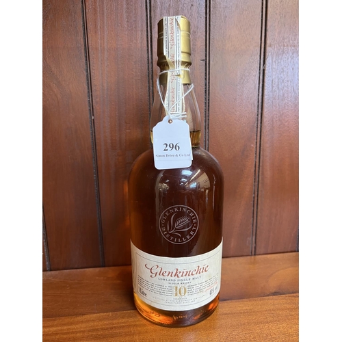 296 - A 1L bottle of Glen Kinchie Lowland Single Malt Ten Year Old Scotch Whisky