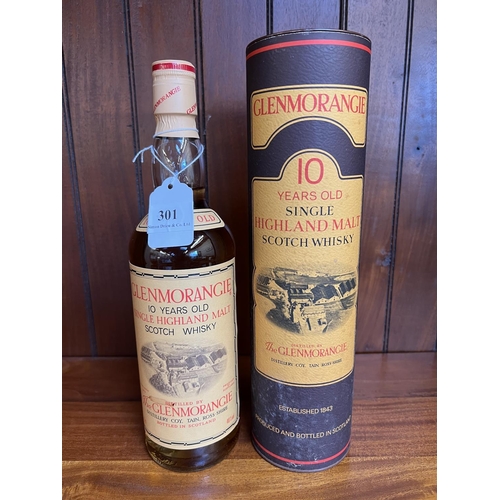 301 - A 75cl bottle of Glenmorangie Ten Years Old Single Highland Malt Scotch Whisky