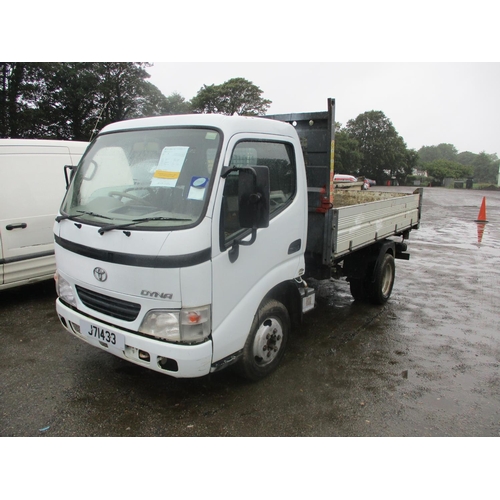 20 - A 2007 Toyota Dyna 350 D4D 3.0 TDi tipper J71433 (diesel/manual), odometer reading 145,781 miles