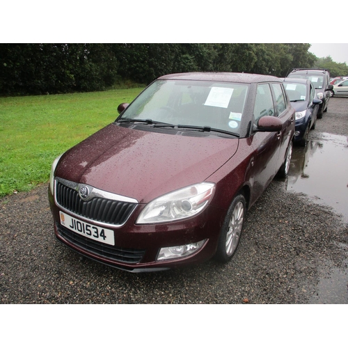 3 - A 2013 Skoda Fabia Elegance 1.2 EFi five door hatchback J101534 (petrol/automatic), odometer reading... 