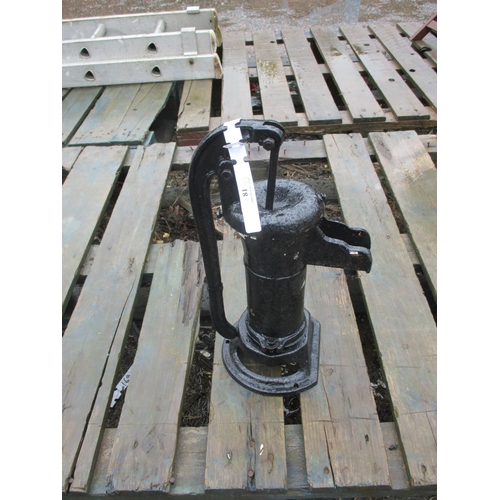 81 - An ornamental cast iron water feature modelled in the form of a hand water pump