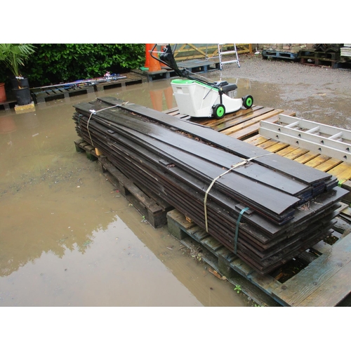 84 - A large quantity of Ekki hard wood planks