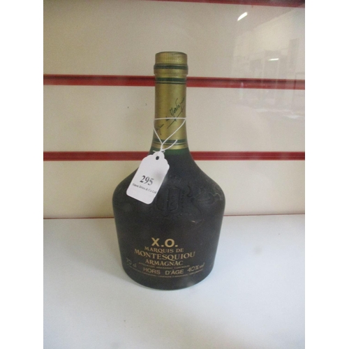 295 - A 70cl bottle of Marquis de Montesquiou Extra Old Armagnac