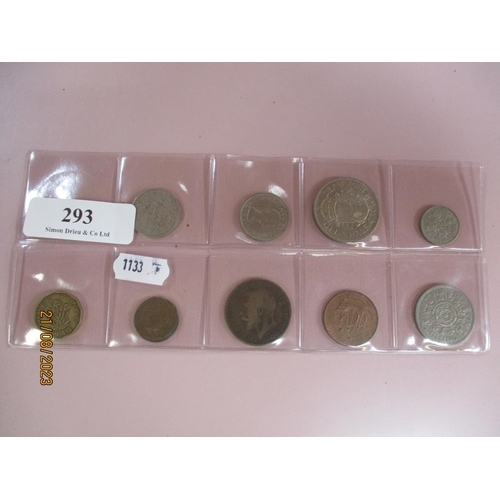 293 - A range of vintage British coinage