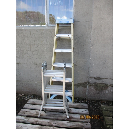 Wooden step ladder deals homebase