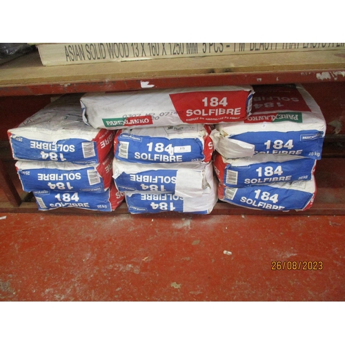 373 - Ten bags of Parex Lanko 184 Solfibra