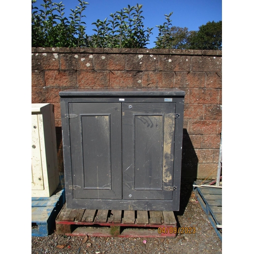 39 - A GRP two door utility cabinet