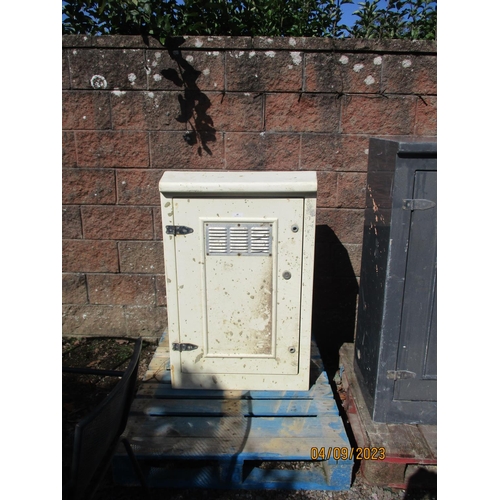 40 - A fibre glass single door utility cabinet