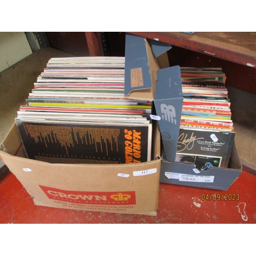 117 - A quantity of vinyl long playing and single records