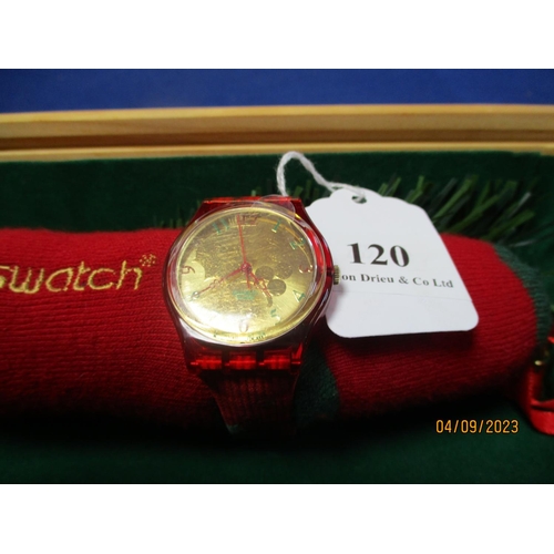 120 - A Swatch Holly Joy wristwatch with original box and documentation