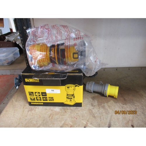 98 - A DeWalt DWE6005 110 volt laminate trimmer - new and boxed