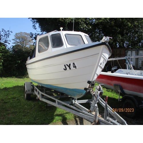 14 - An Orkney 590TT day boat JY2949 'The Sea Monkey' with Yamaha 60hp outboard engine and Yamaha 4hp aux... 