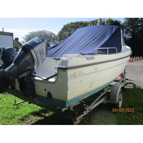 14 - An Orkney 590TT day boat JY2949 'The Sea Monkey' with Yamaha 60hp outboard engine and Yamaha 4hp aux... 