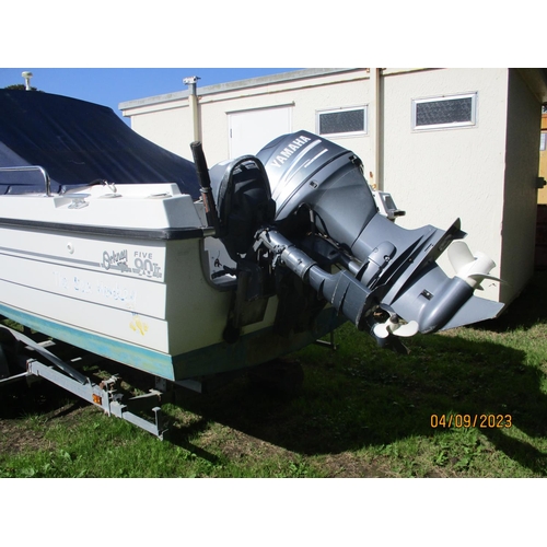 14 - An Orkney 590TT day boat JY2949 'The Sea Monkey' with Yamaha 60hp outboard engine and Yamaha 4hp aux... 