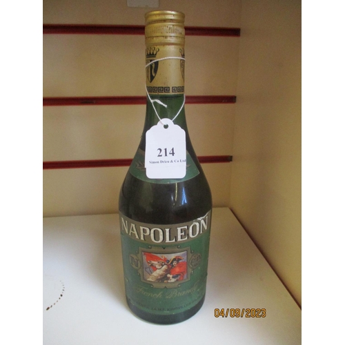 214 - A bottle of vintage Napoleon French brandy