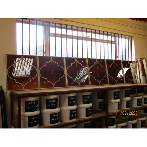 302 - A set of six gilt framed wall mirrors