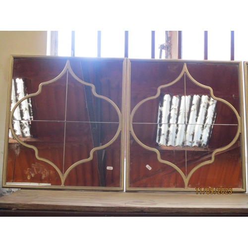 302 - A set of six gilt framed wall mirrors