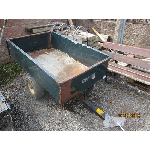 31 - An Agri-fab tipping trailer to suit a garden tractor