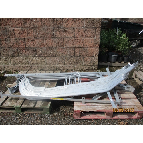 43 - A galvanised bicycle rack - unused