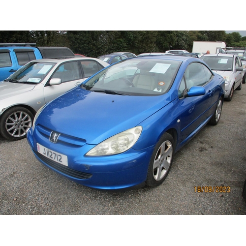 12 - A 2004 Peugeot 307 convertible 2.0 J112712 (petrol/manual), odometer reading 50,870 miles