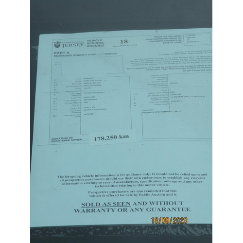 18 - A 2001 Renault Mascott 110 2.8 TDi dropside pick-up J103352 (diesel/manual), odometer reading 178,25... 