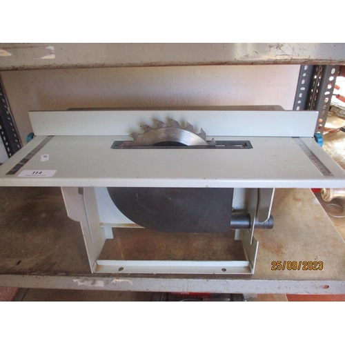 114 - A MacAllister table saw