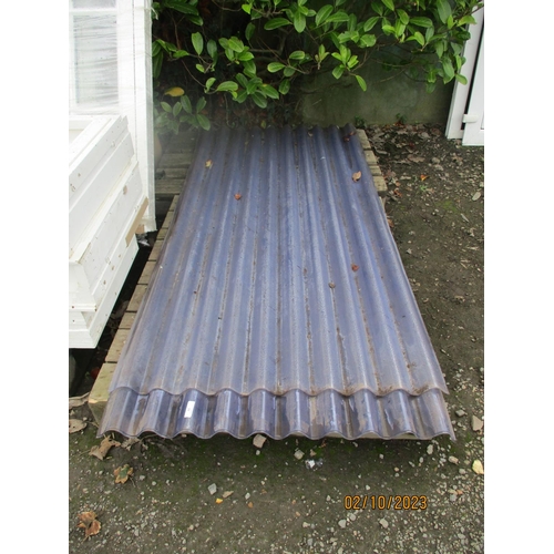 61 - A quantity of corrugated Perspex sheets