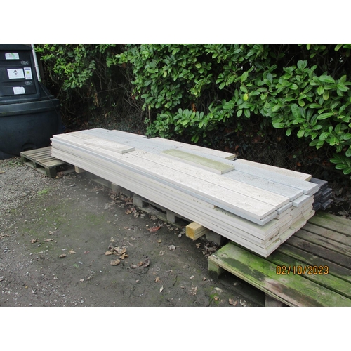 63 - A large quantity of composite decking/planking