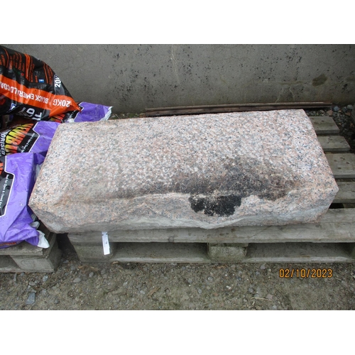 70 - A faced Jersey granite step/lintel (1m x 45cm x 20cm approx)