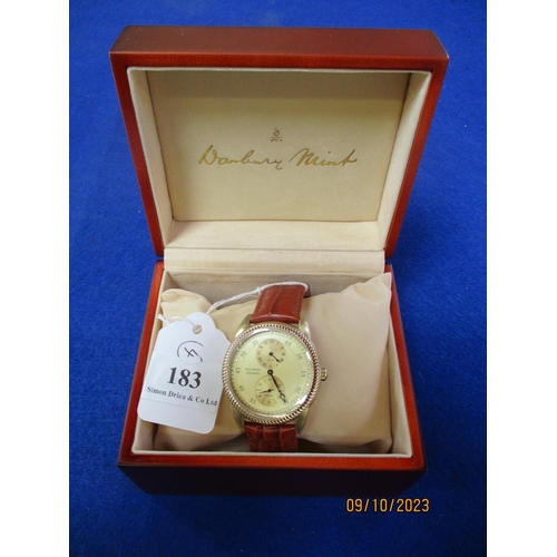 183 - A Danbury Mint automatic wrist watch - new