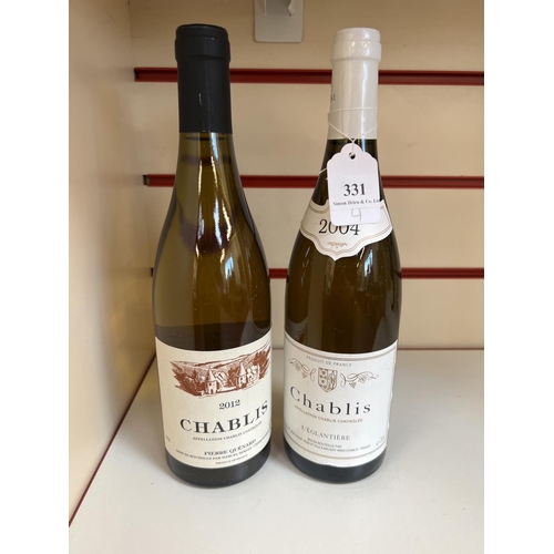 331 - A bottle of 2004 Chablis together with a bottle of 2012 Chablis