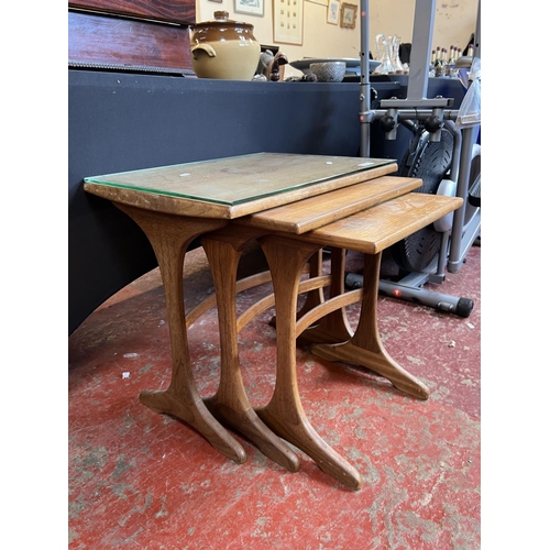 351 - A graduated nest of three mid century G Plan occasional tables