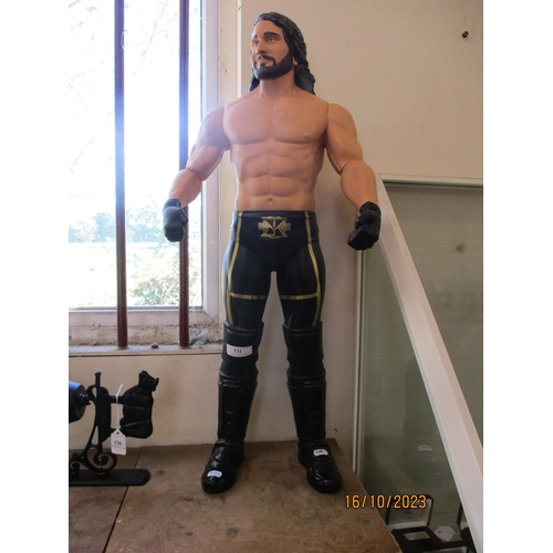 131 - An American wrestling figure of large proportion