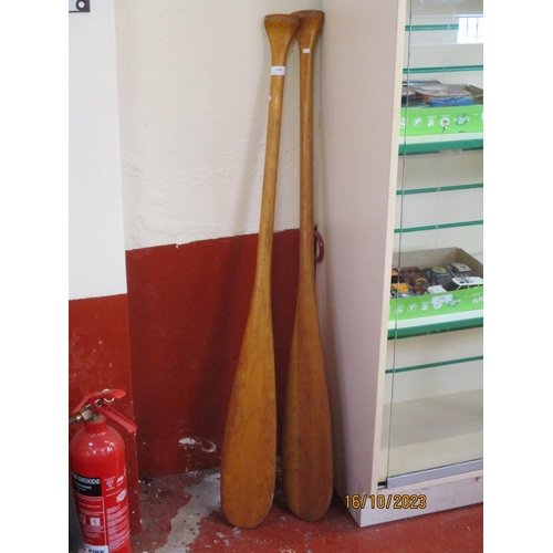 168 - A pair of wooden paddles