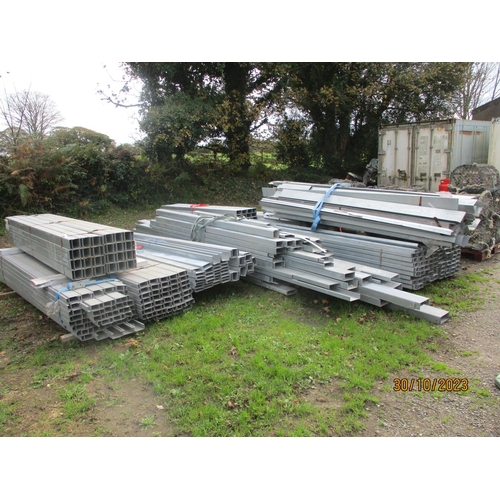 28 - A large quantity of SFS galvanised light steel wall framing system profiles - new