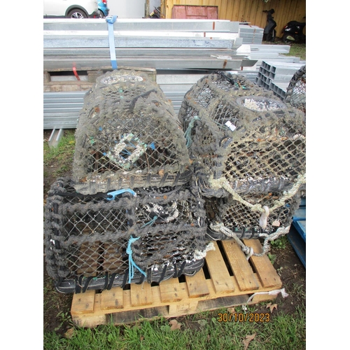 30 - Five parlour lobster pots - for sale by authority of the Harbour Master