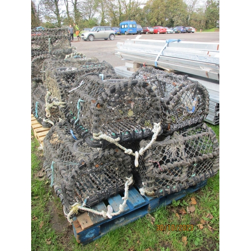 31 - Five parlour lobster pots - for sale by authority of the Harbour Master